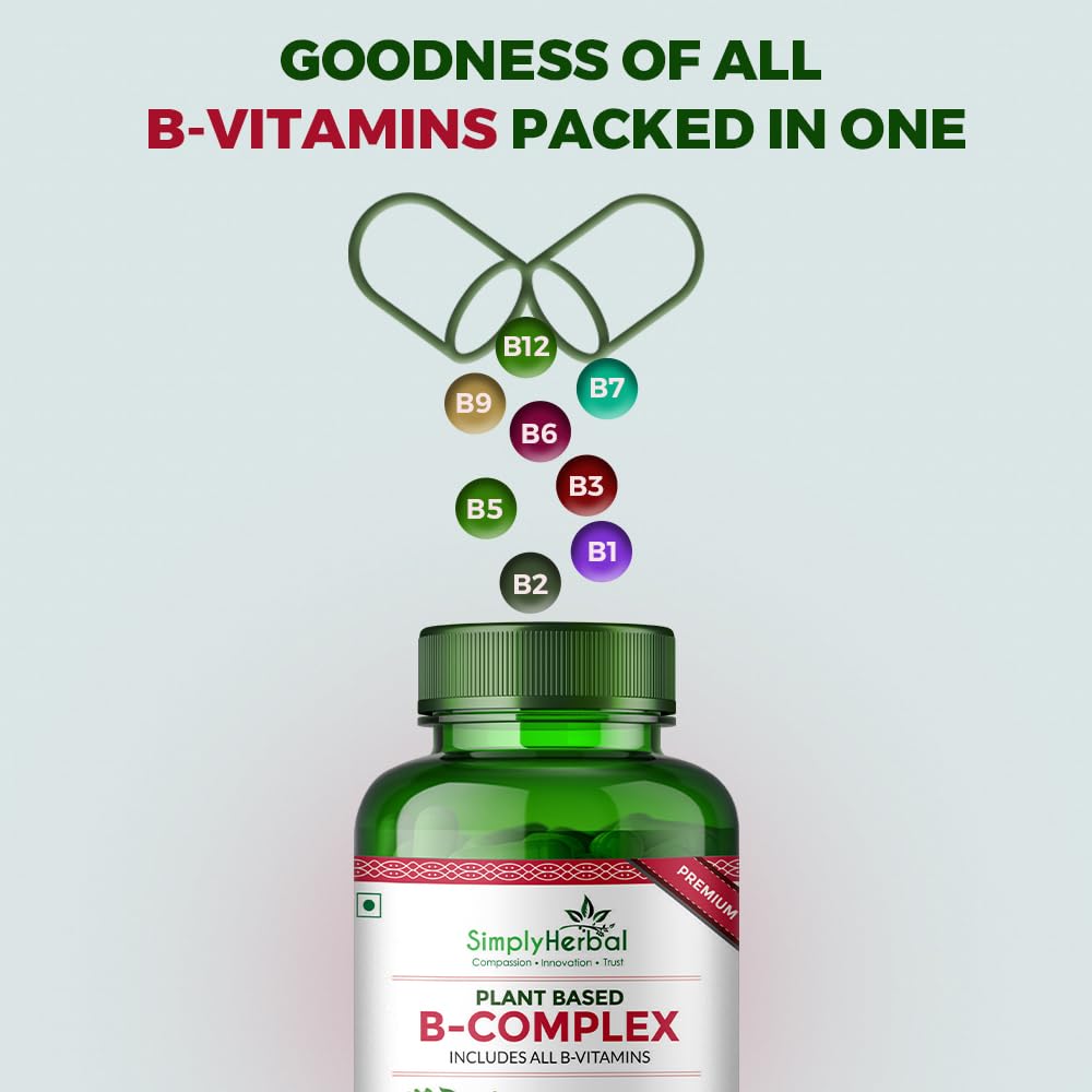 Simply Herbal Plant Based Vitamin B Complex - 60 tabs